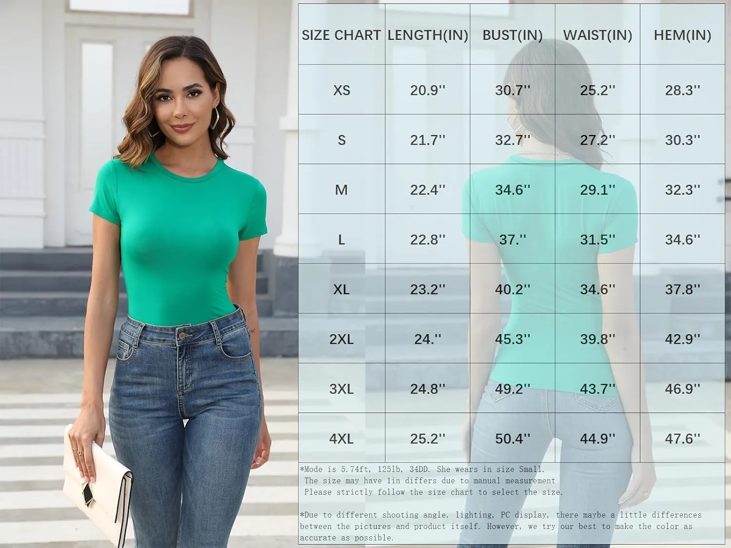 Abardsion Women's Casual Basic Going Out Crop Tops Slim Fit Short Sleeve Crew Neck Tight T Shirts
