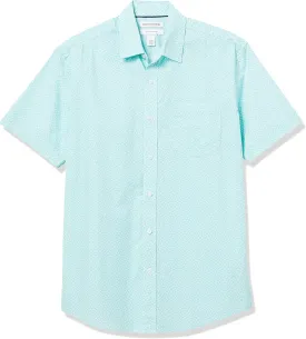 Amazon Essentials Men's Regular-Fit Short-Sleeve Poplin Shirt