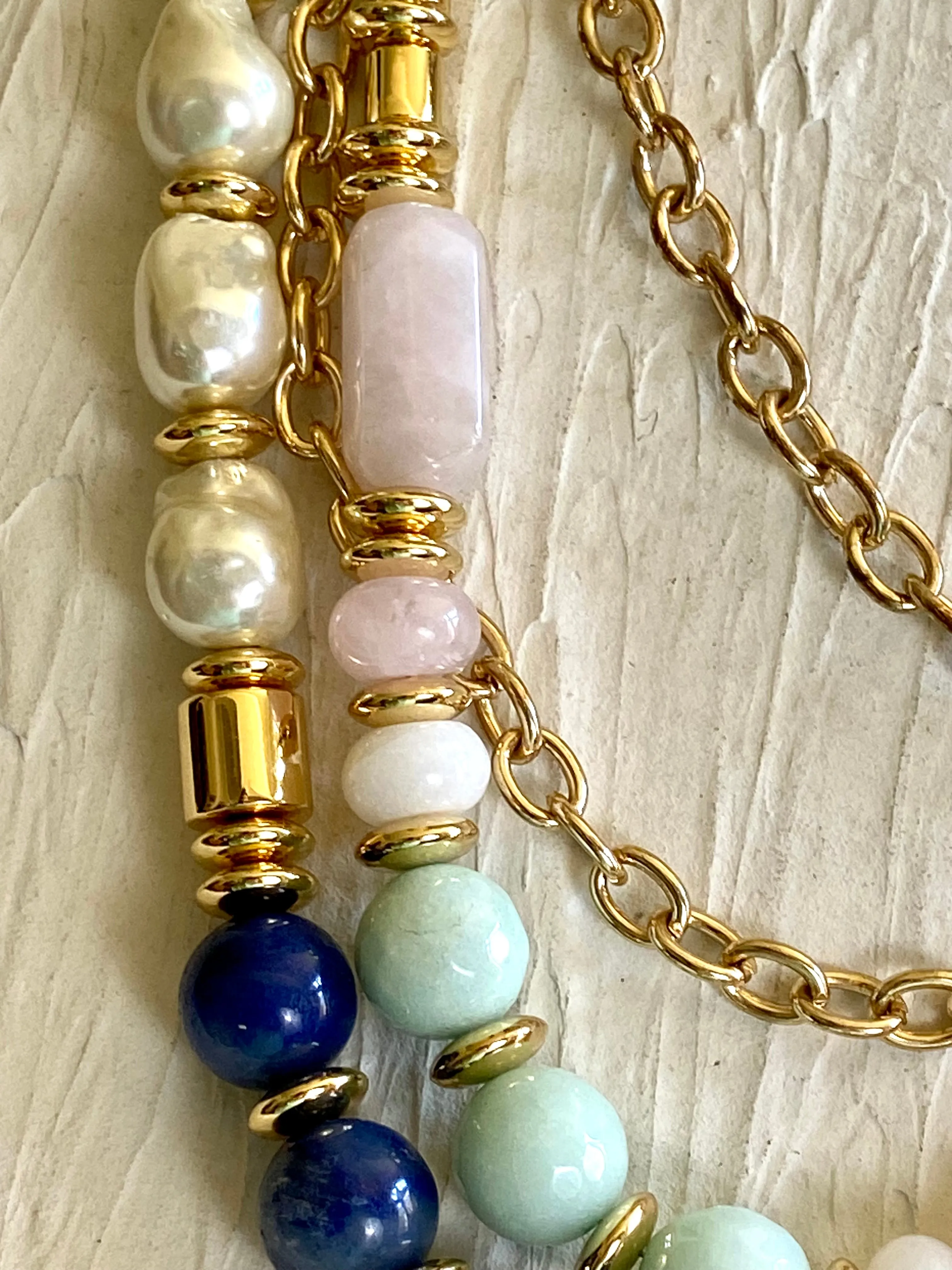 Beads& chain waist belt