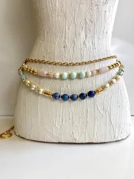 Beads& chain waist belt