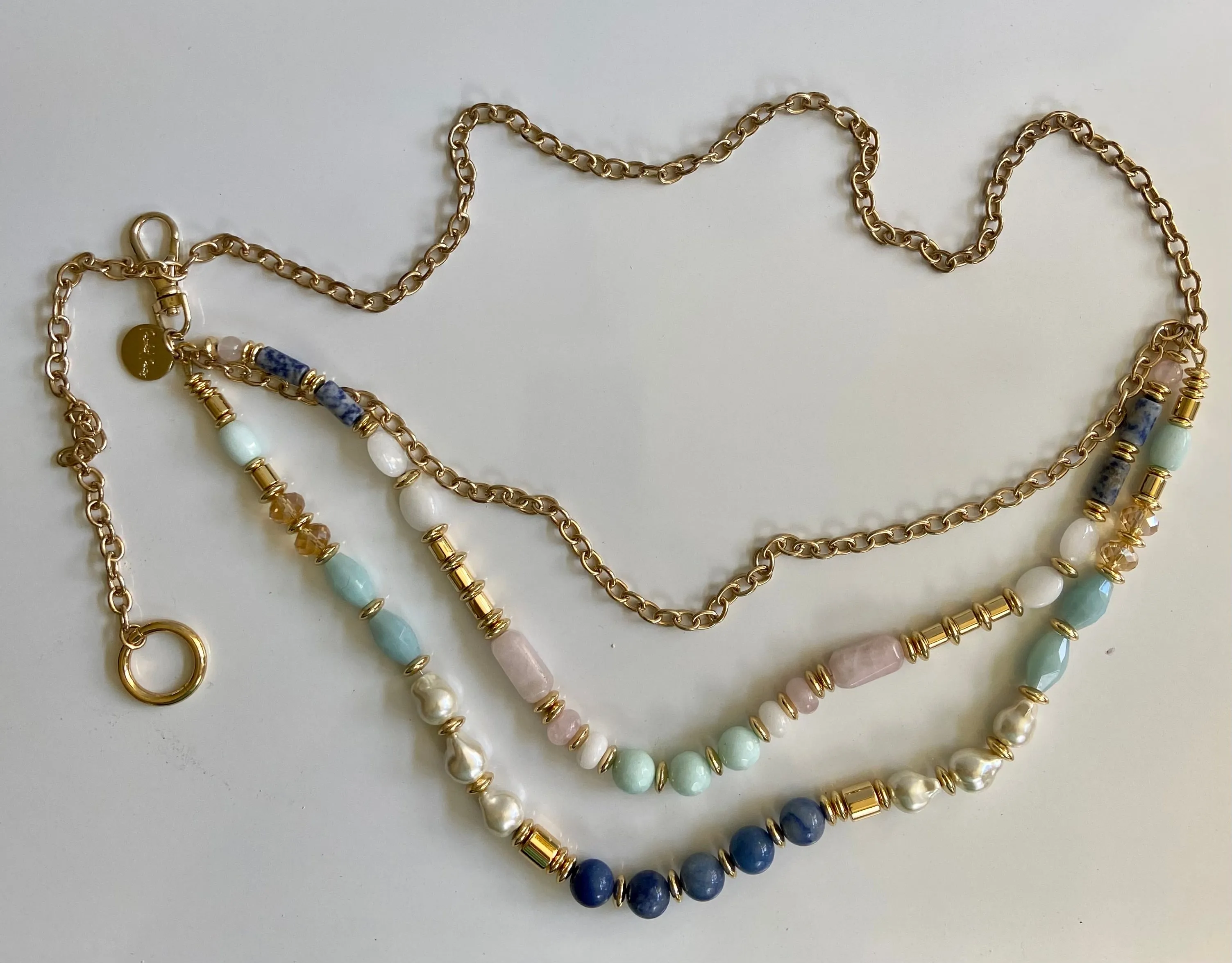 Beads& chain waist belt