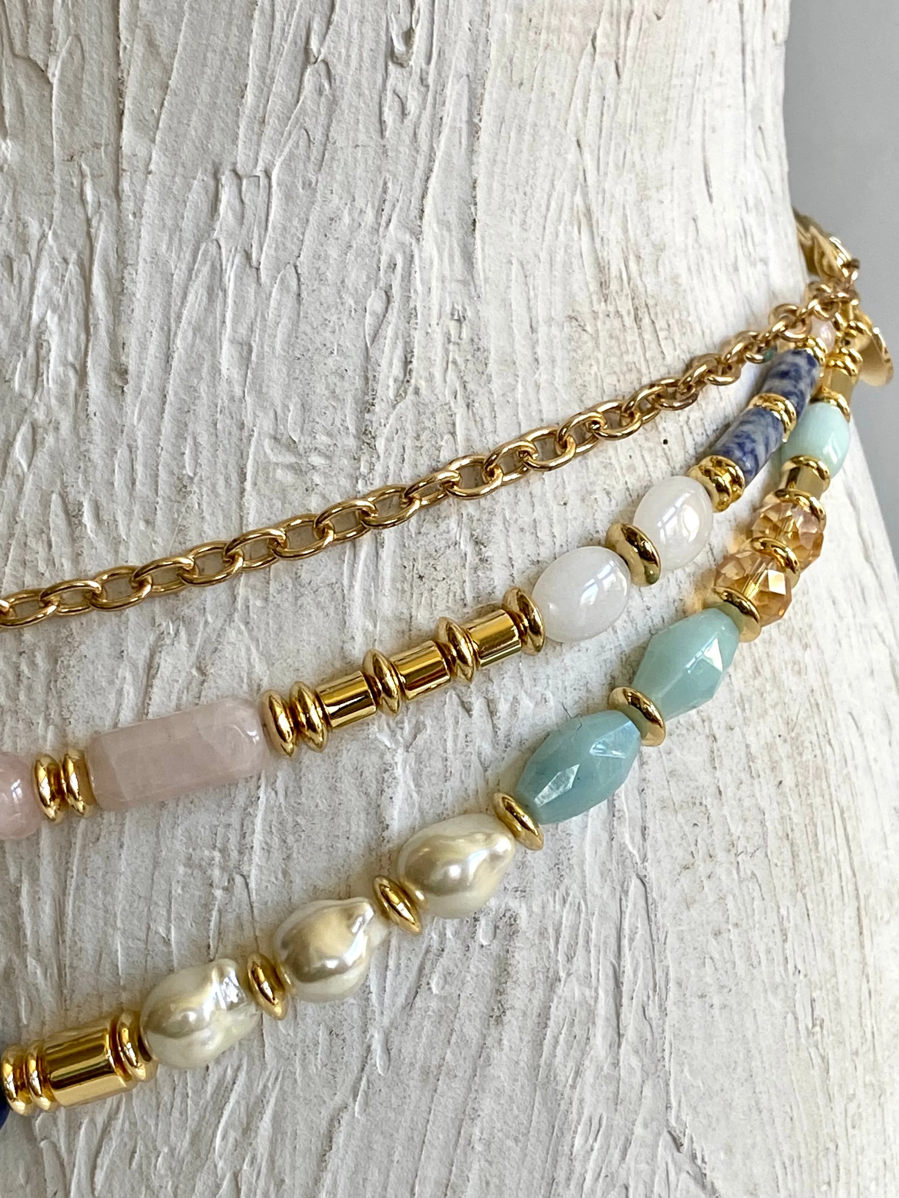 Beads& chain waist belt