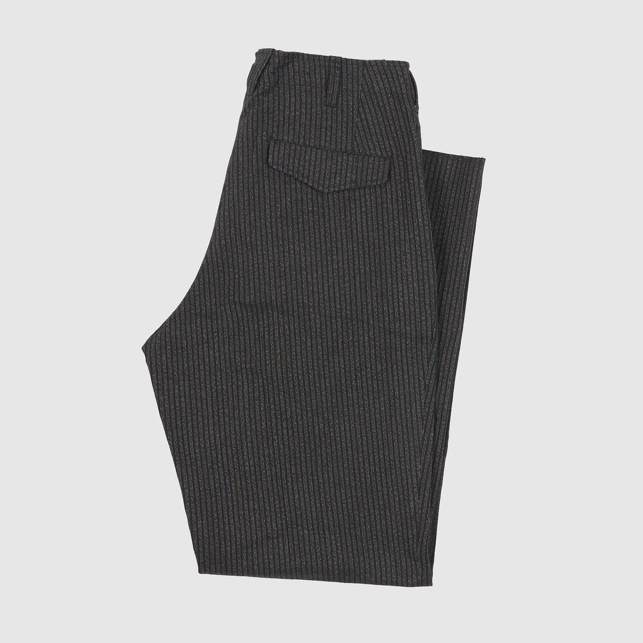 Black Sign 1930's Wide Cut Trousers Black Striped