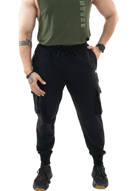 Black The Ultimate Cargo Joggers