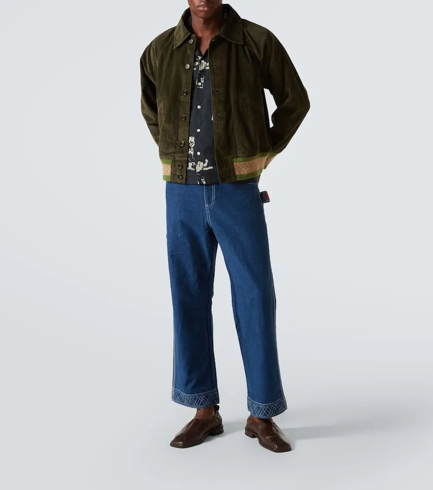 Bode Peerie cotton corduroy jacket
