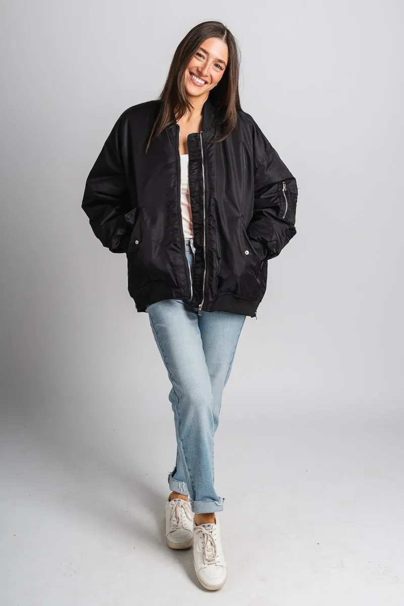 Bomber jacket black