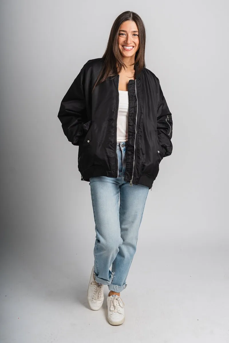 Bomber jacket black