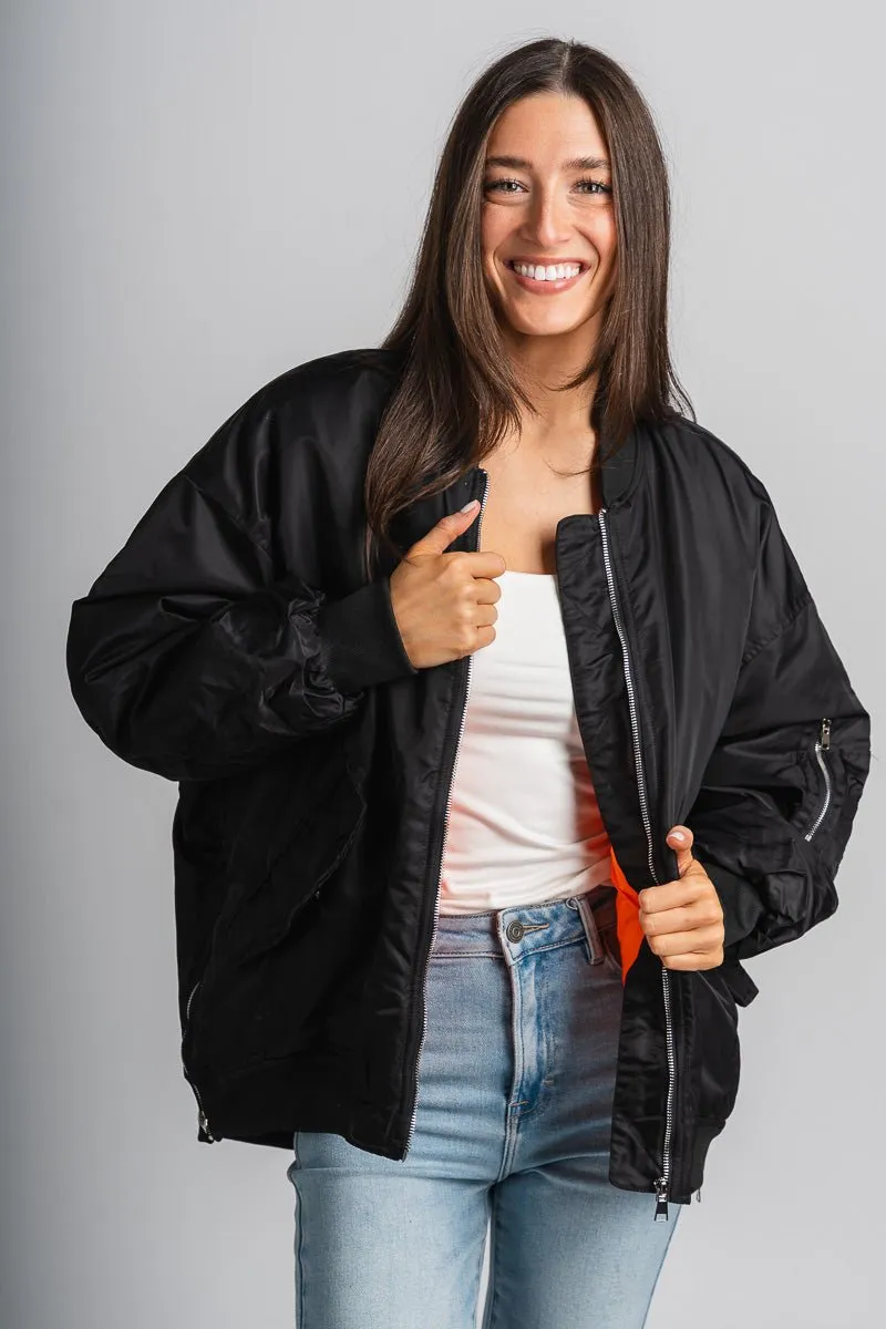 Bomber jacket black