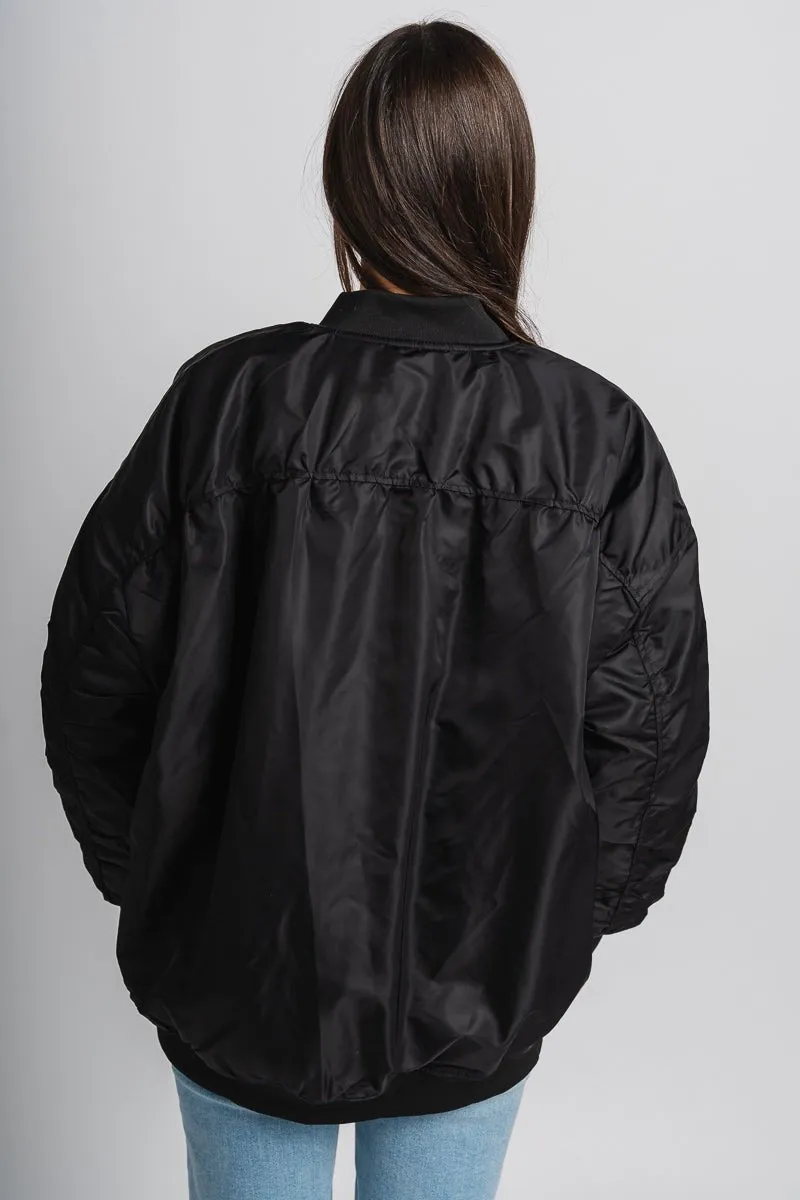 Bomber jacket black