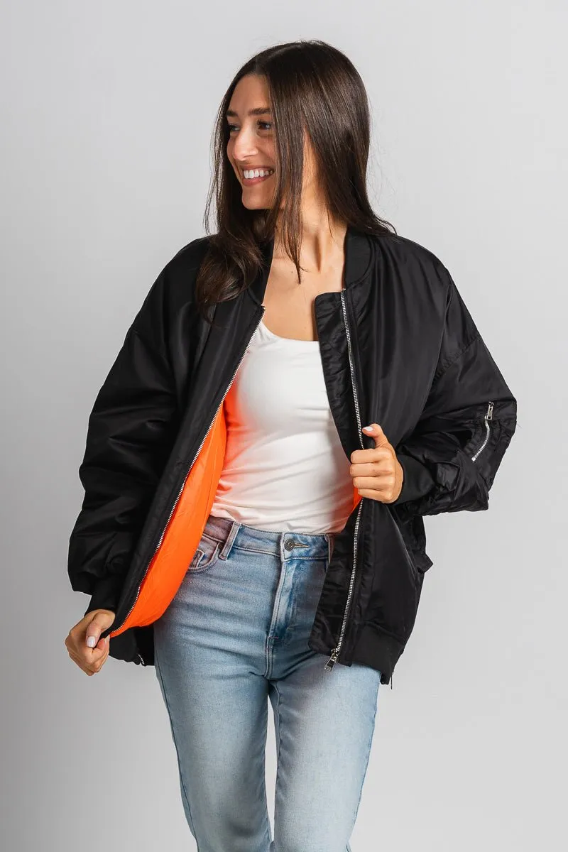 Bomber jacket black