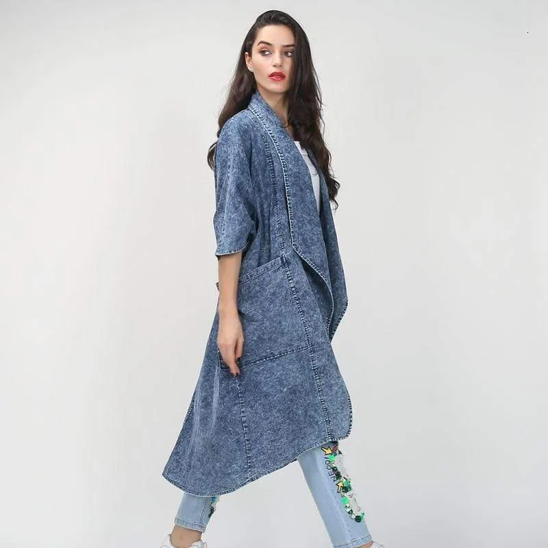 COLLAR HALF SLEEVE TRENCH COAT