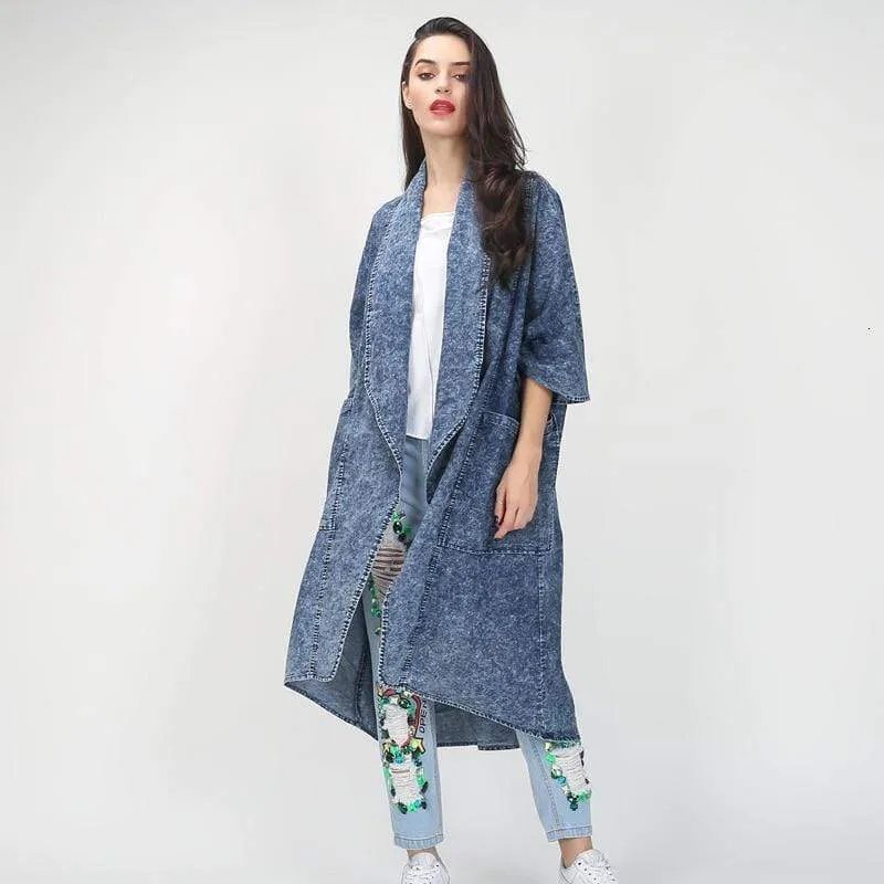 COLLAR HALF SLEEVE TRENCH COAT
