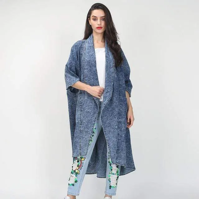 COLLAR HALF SLEEVE TRENCH COAT