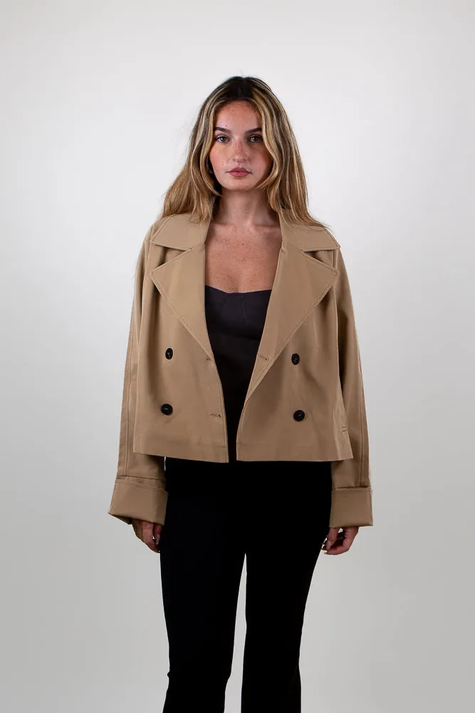 Cropped Trench Coat