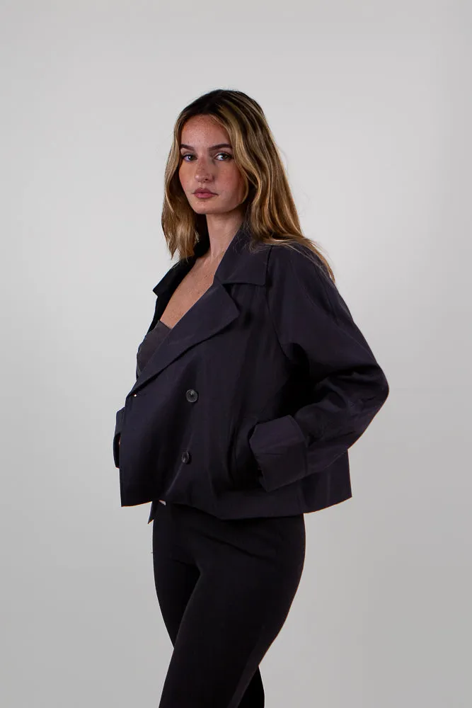 Cropped Trench Coat