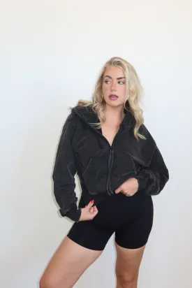 Cropped Zip Up- Final Sale