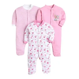 Daddy - G Rompers/Sleepsuits/Jumpsuit /Night Suits for New Born Babies - Pink