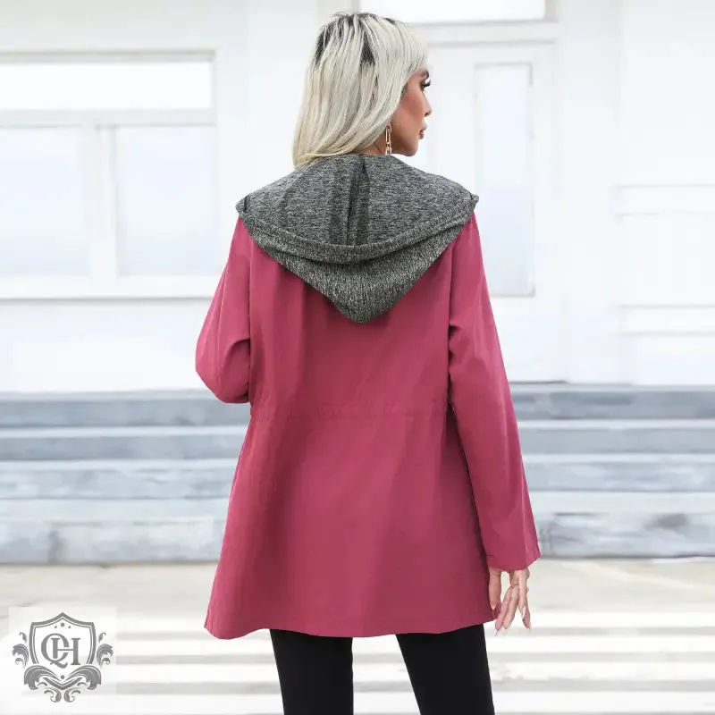 Double Zipper Mid Length Coat