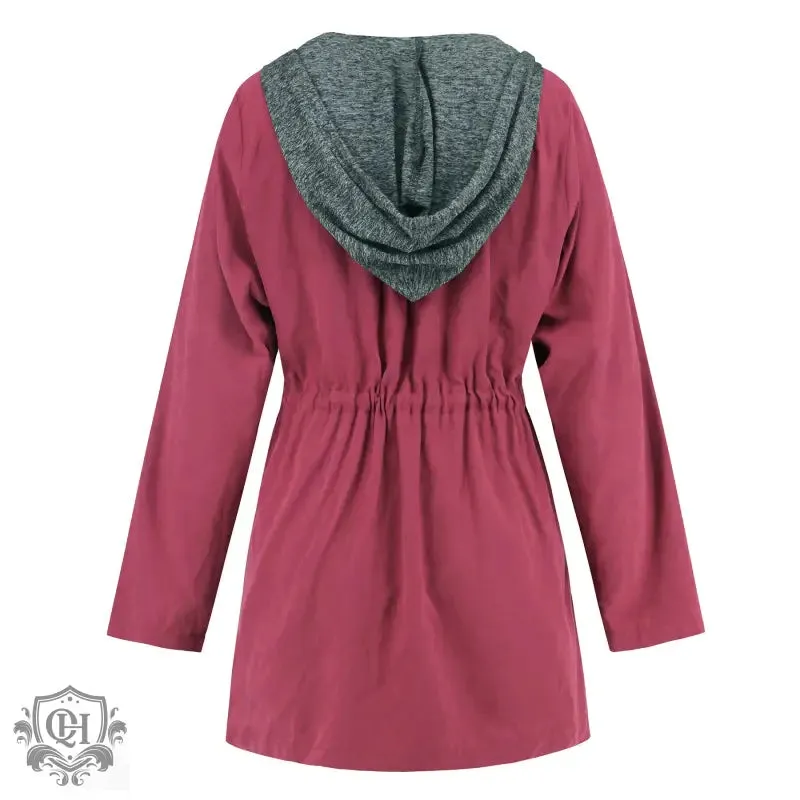 Double Zipper Mid Length Coat