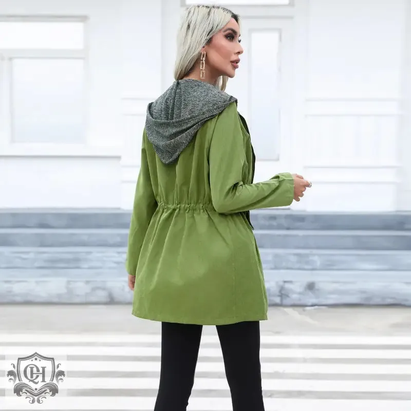 Double Zipper Mid Length Coat