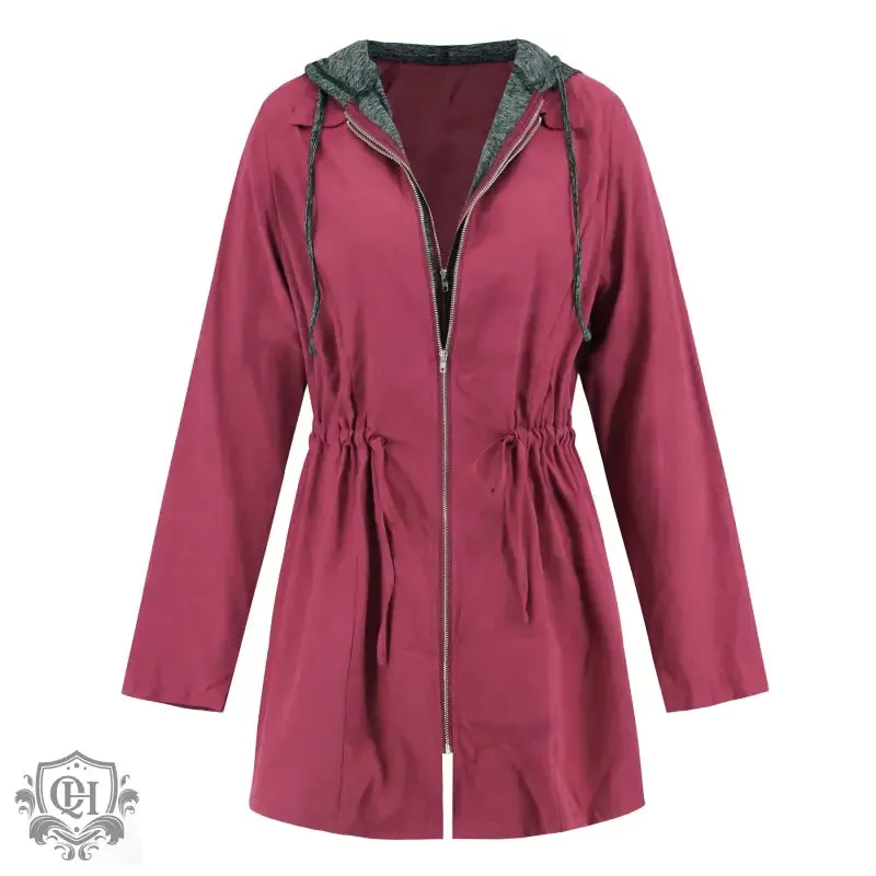 Double Zipper Mid Length Coat