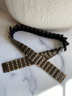 Elastic metal bronze belt