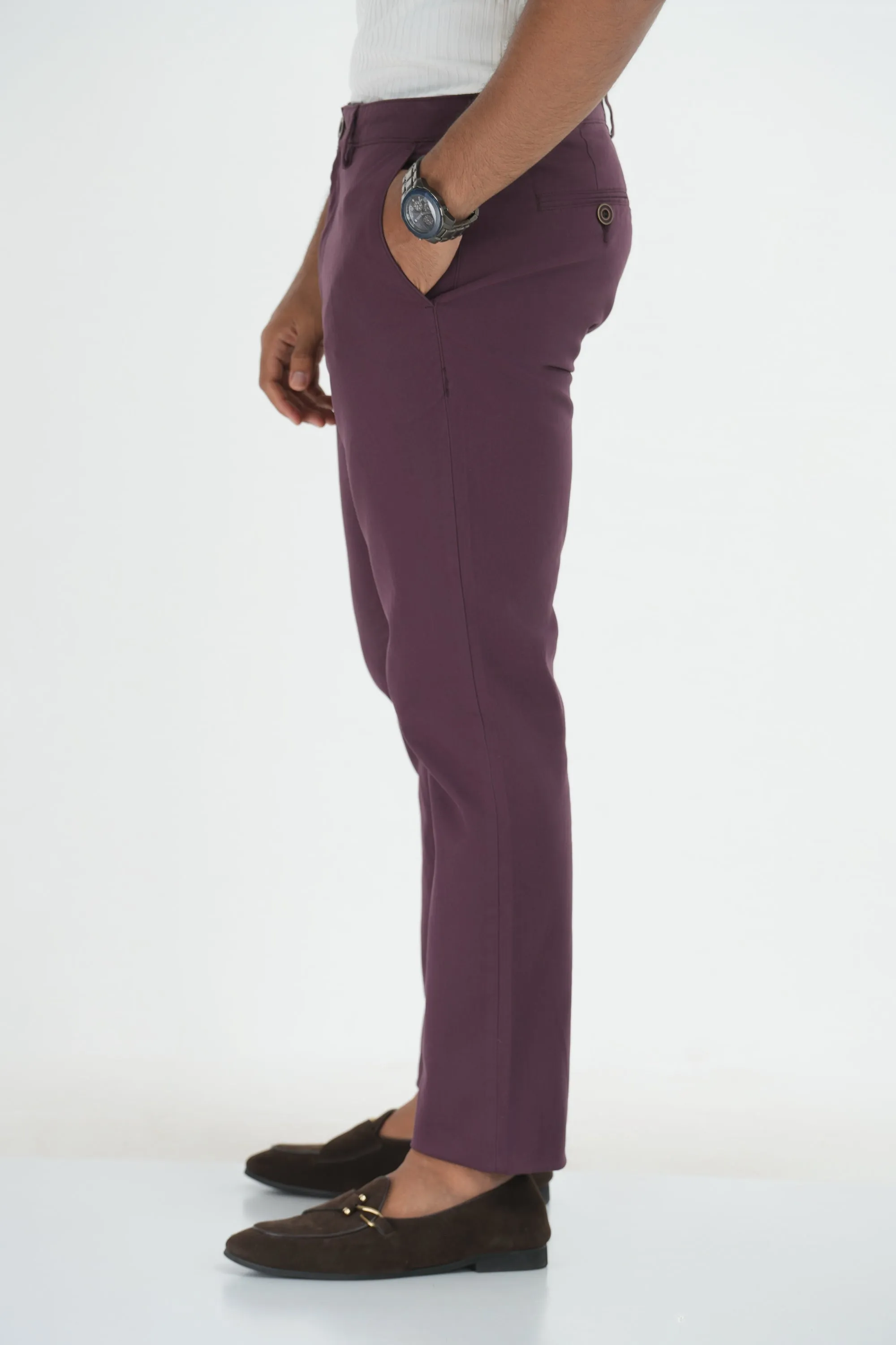 Essential Chinos - Slim Fit - Maroon
