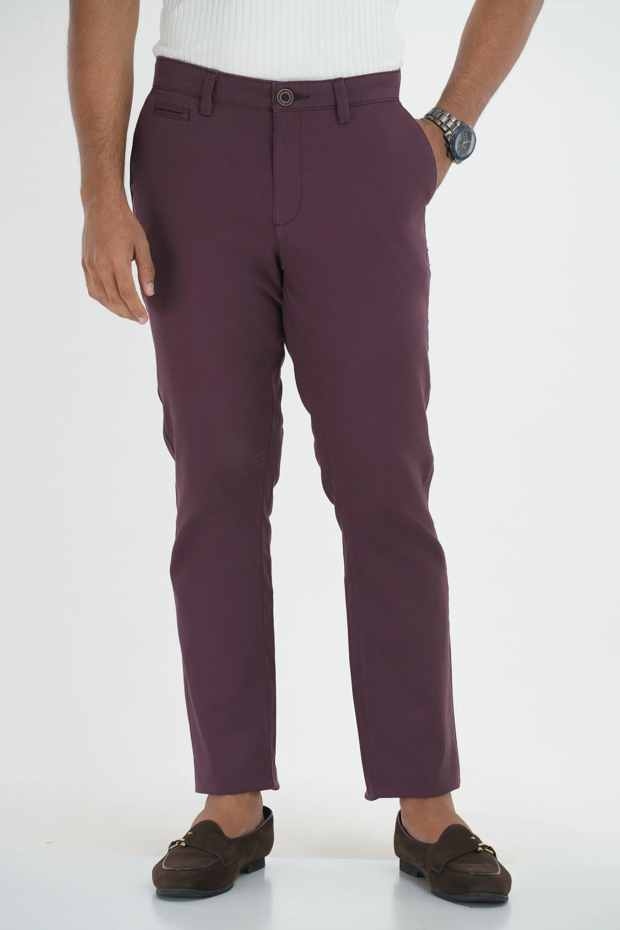Essential Chinos - Slim Fit - Maroon