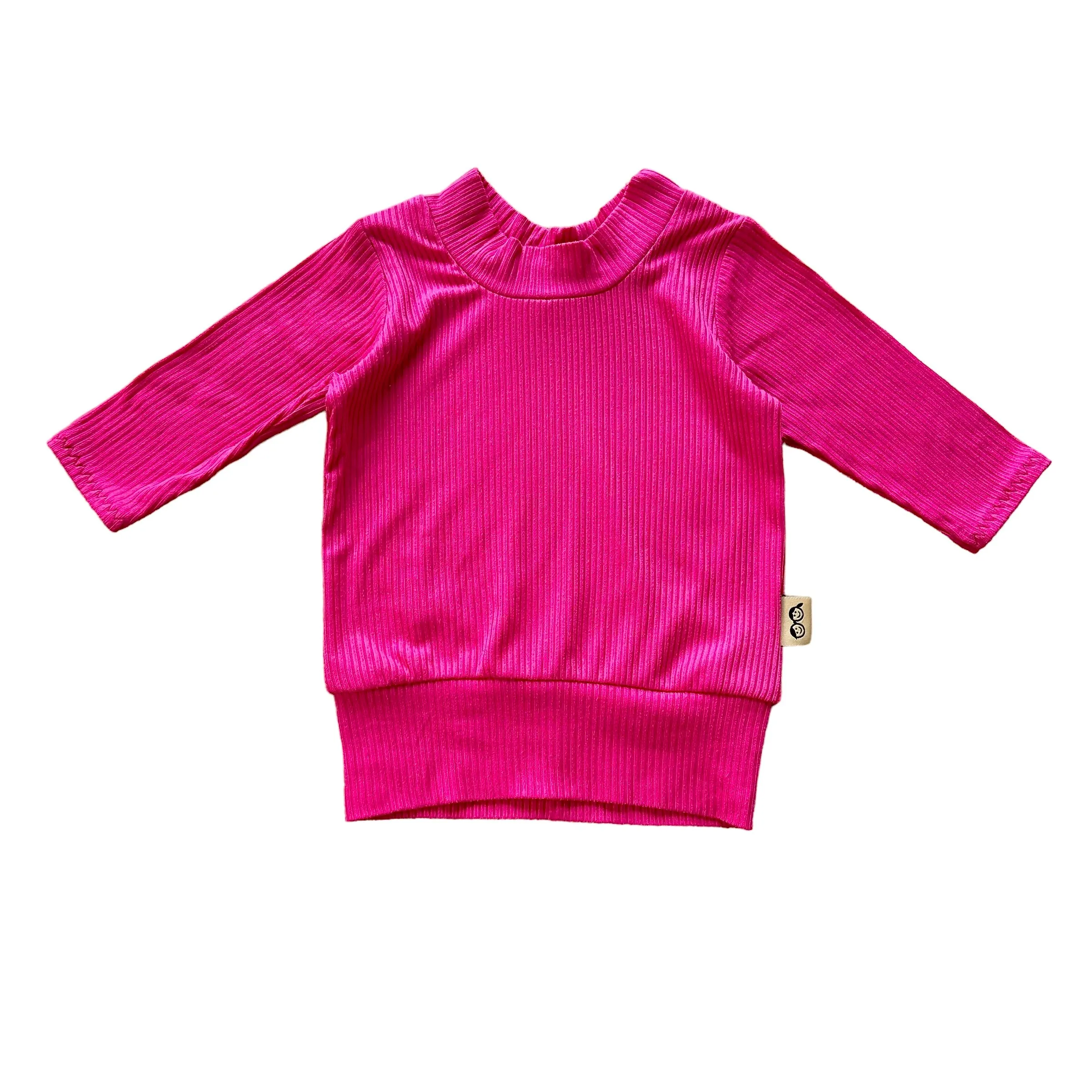 Fuchsia Ribbed Lounge Top