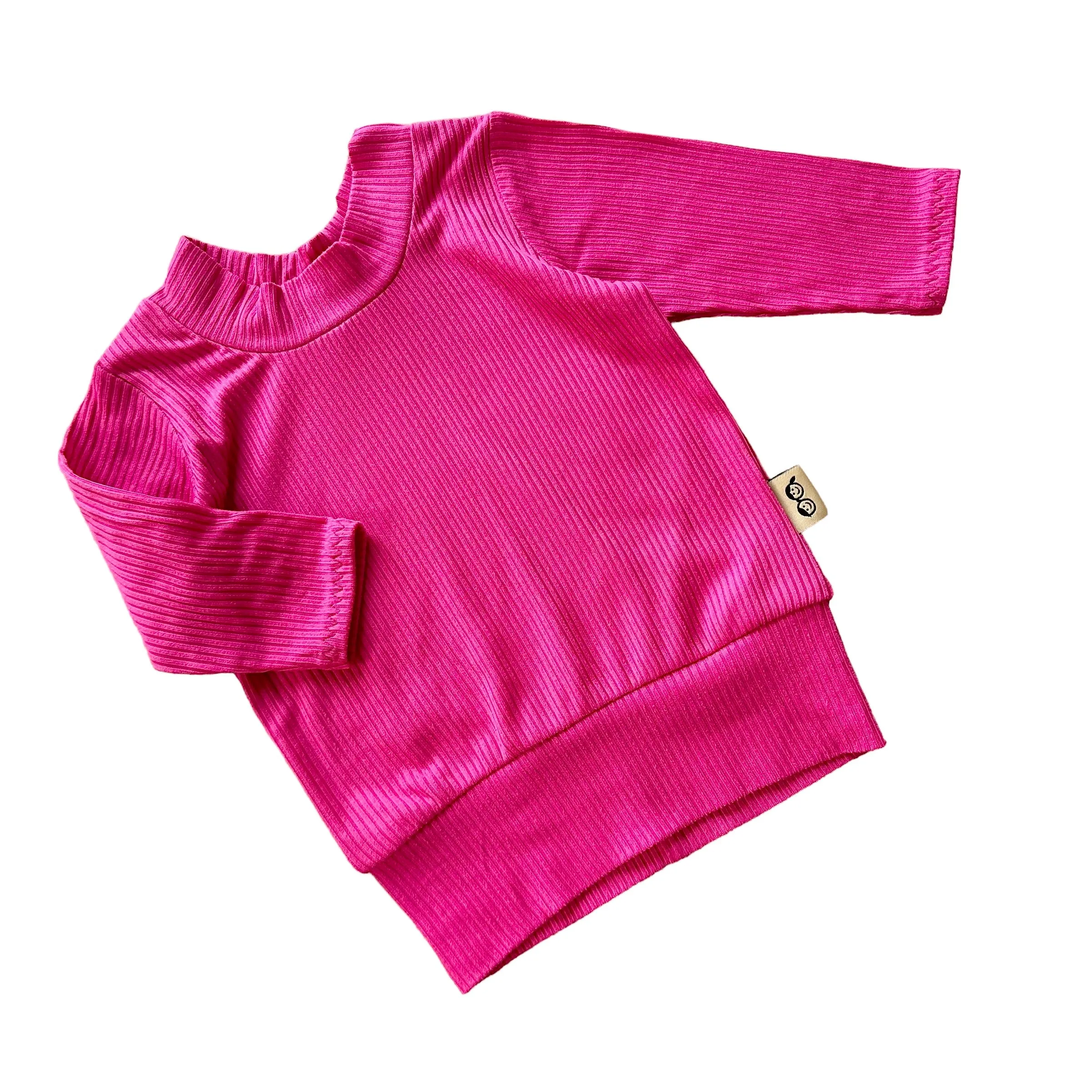 Fuchsia Ribbed Lounge Top