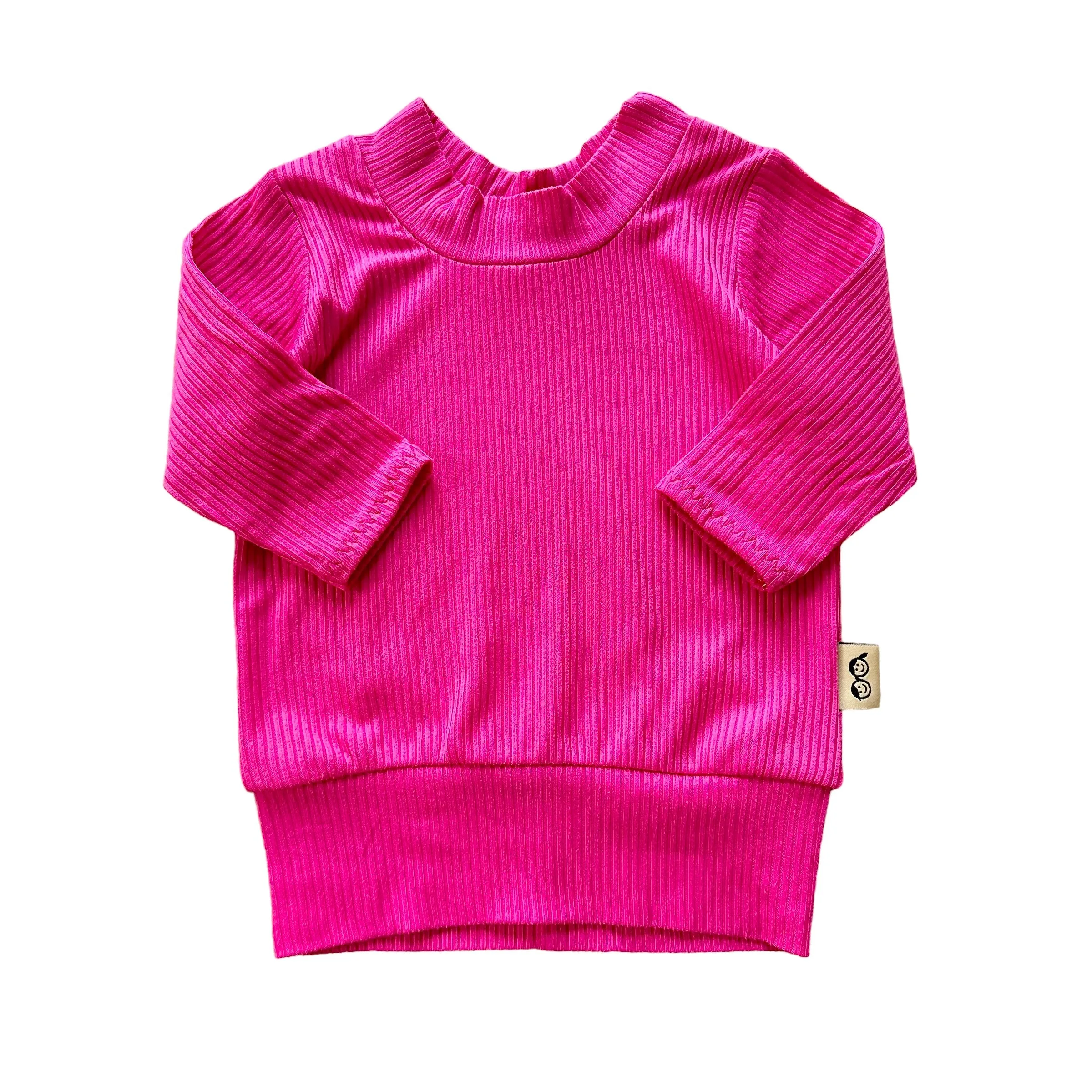 Fuchsia Ribbed Lounge Top