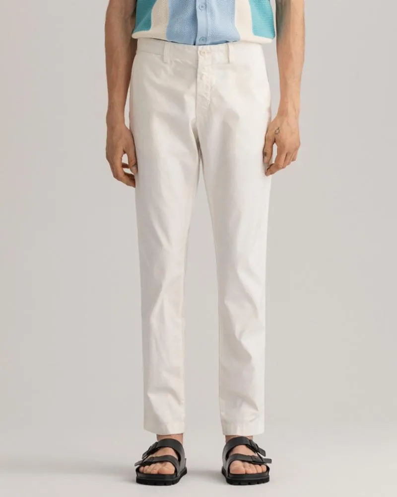 Gant Apparel Mens D2. HALLDEN SUNFADED CHINOS 108/CAULK WHITE