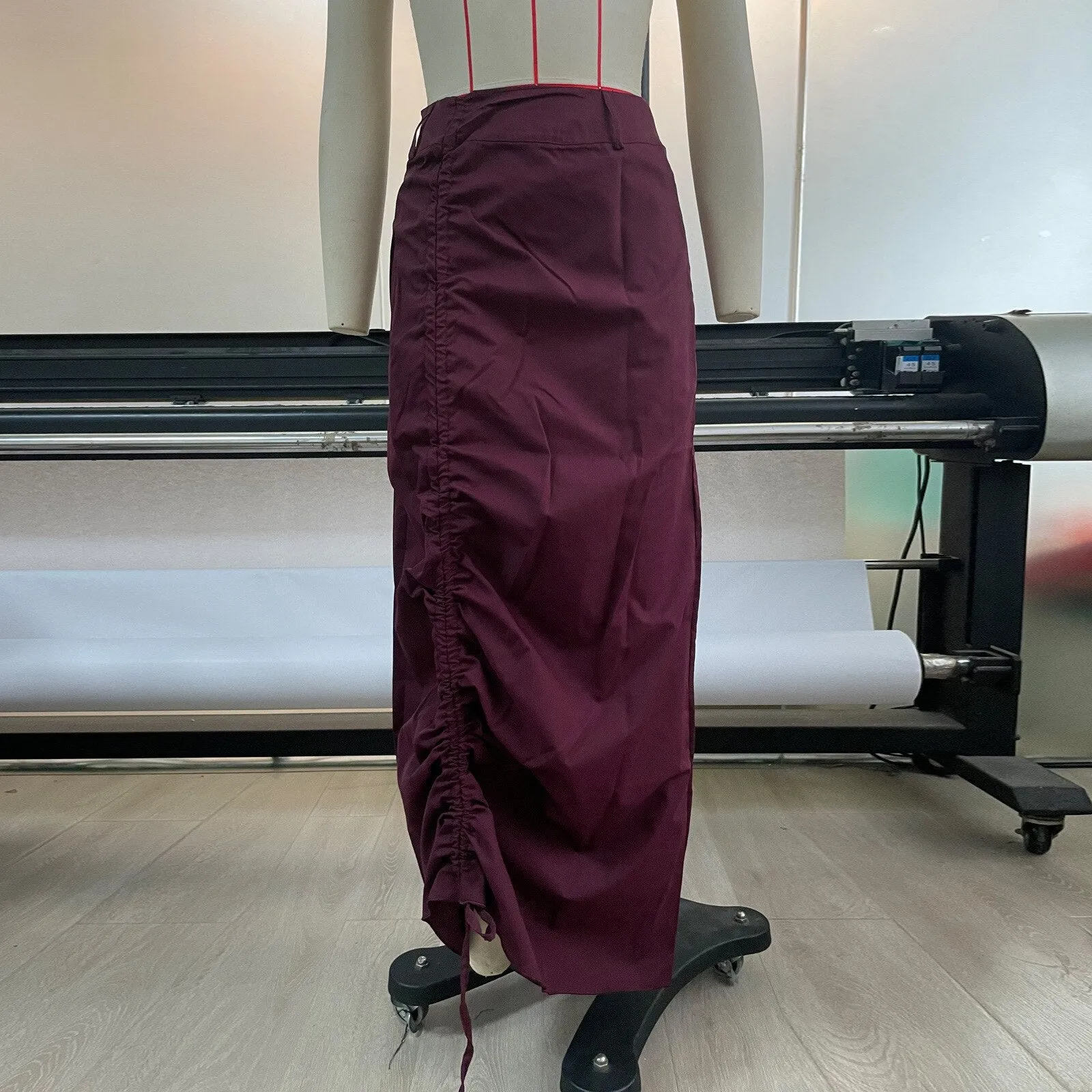 Grunge Y2K Aesthetic Streetwear Maxi Skirt