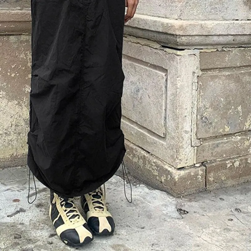 Grunge Y2K Aesthetic Streetwear Maxi Skirt