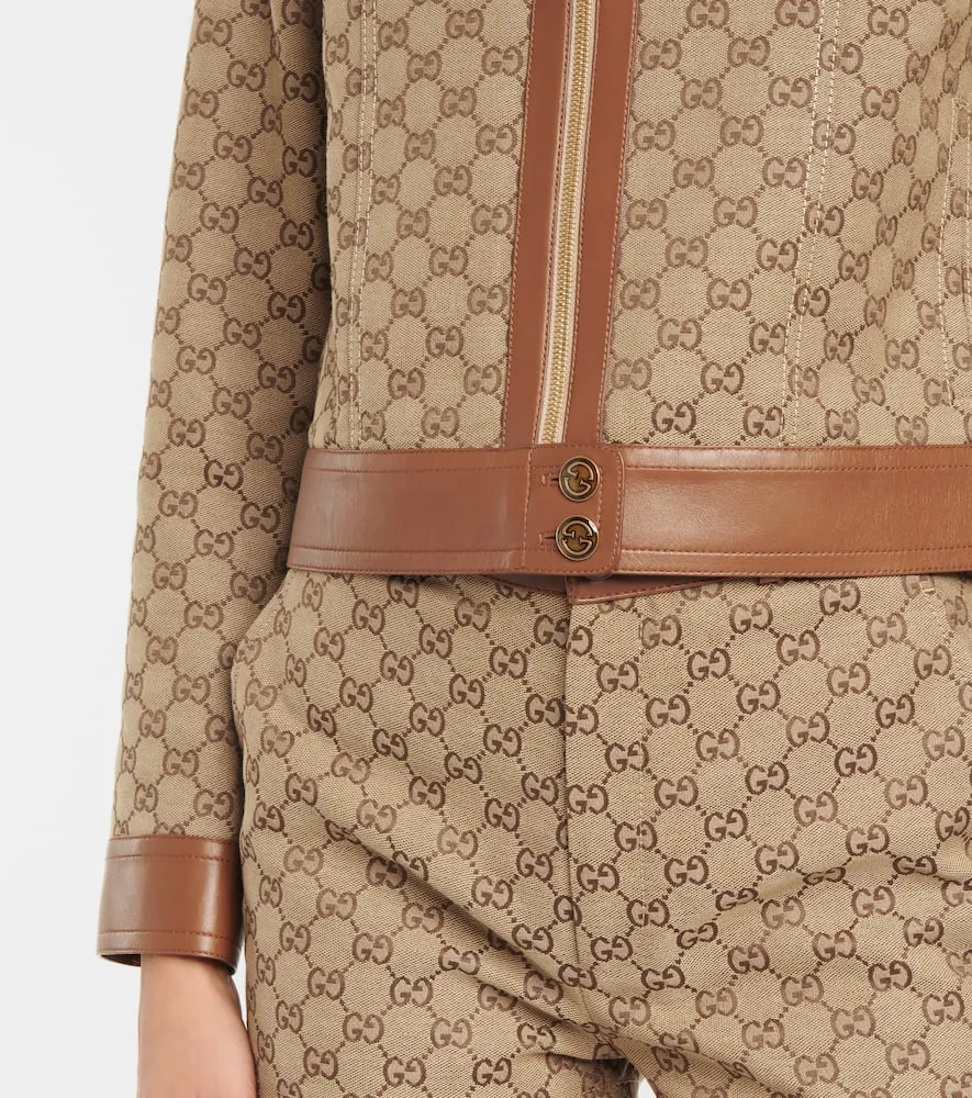 Gucci GG Supreme canvas bomber jacket