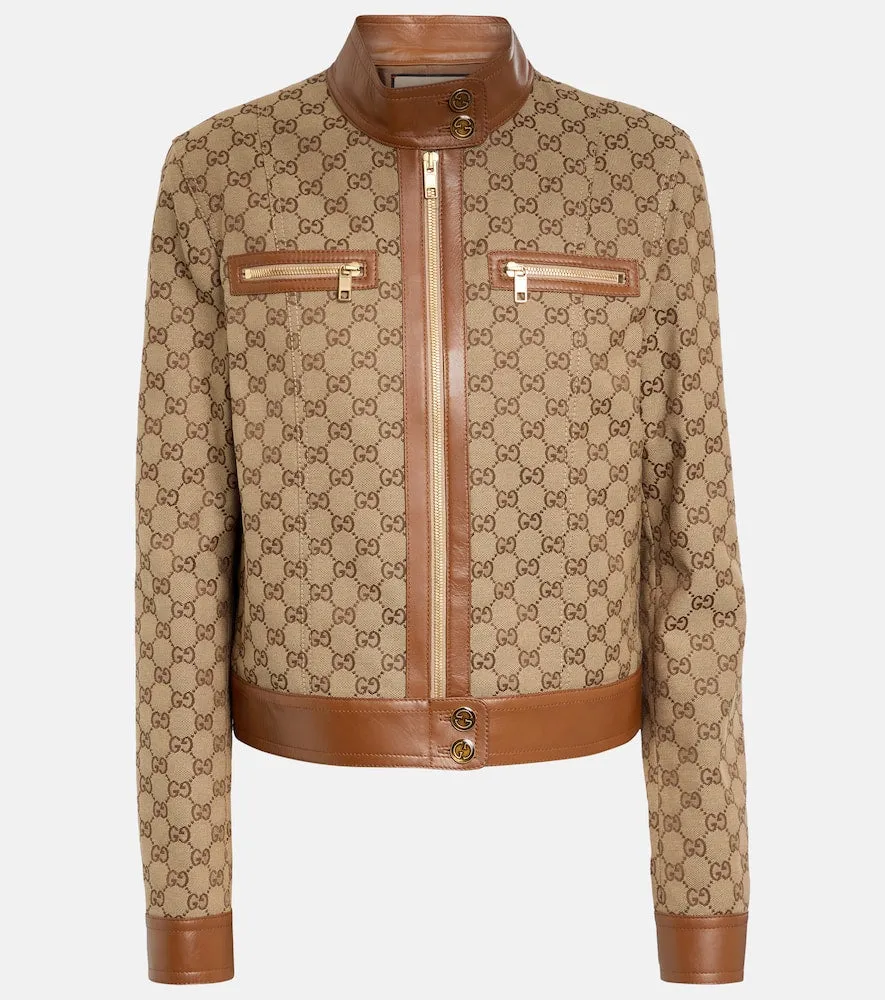 Gucci GG Supreme canvas bomber jacket