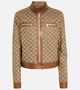 Gucci GG Supreme canvas bomber jacket