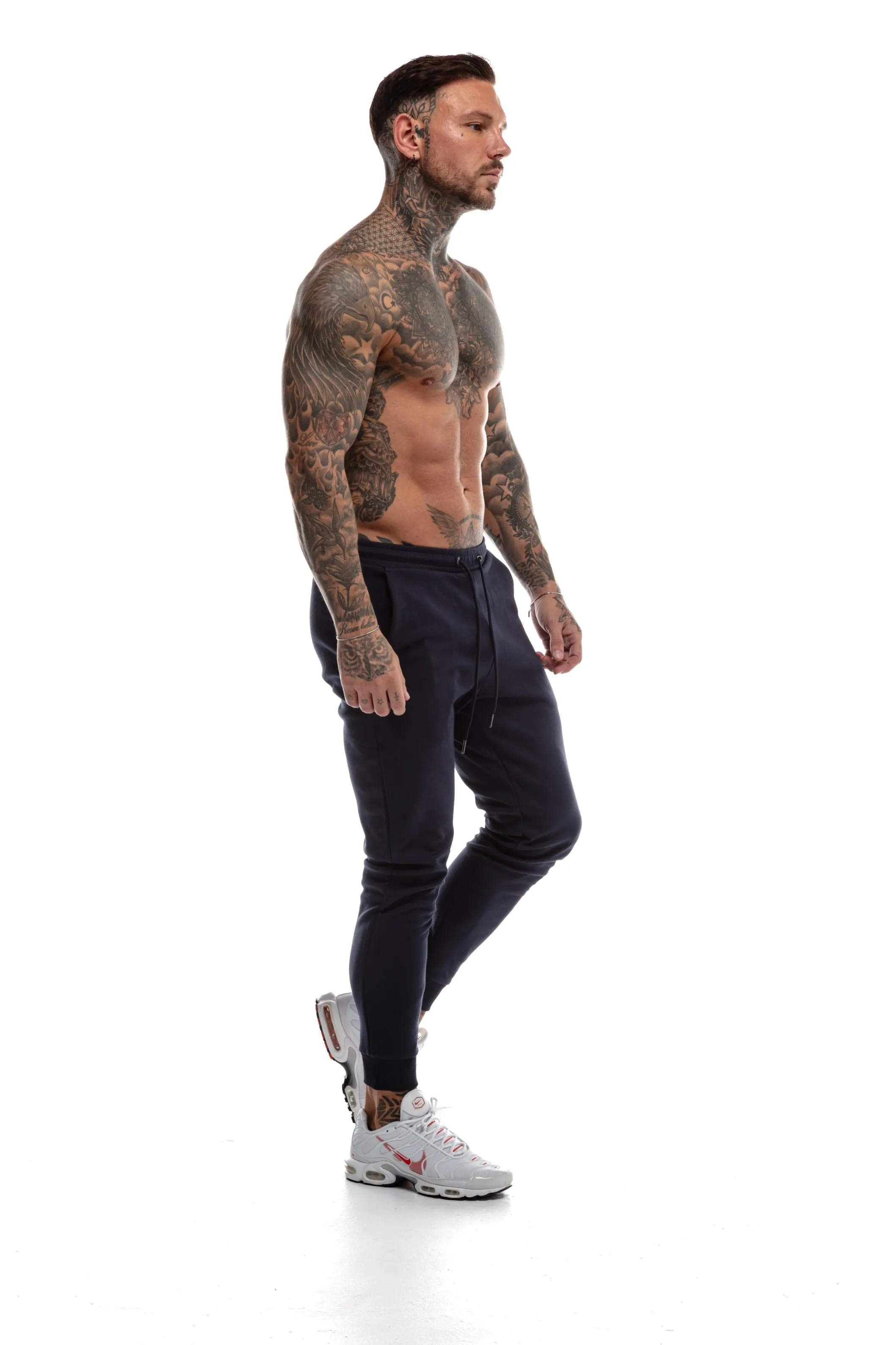 GymFreak Mens Power Joggers - Navy Blue