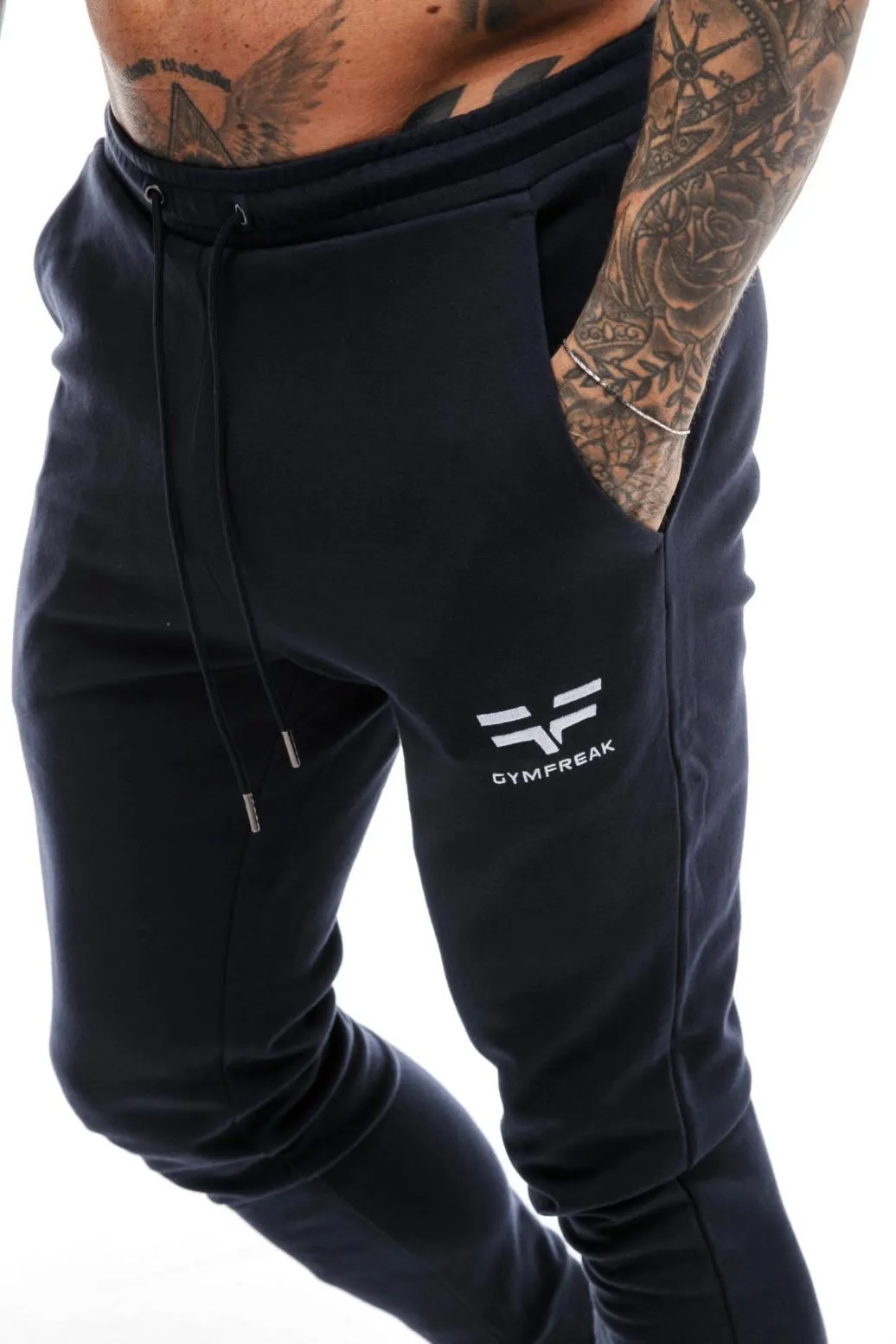 GymFreak Mens Power Joggers - Navy Blue
