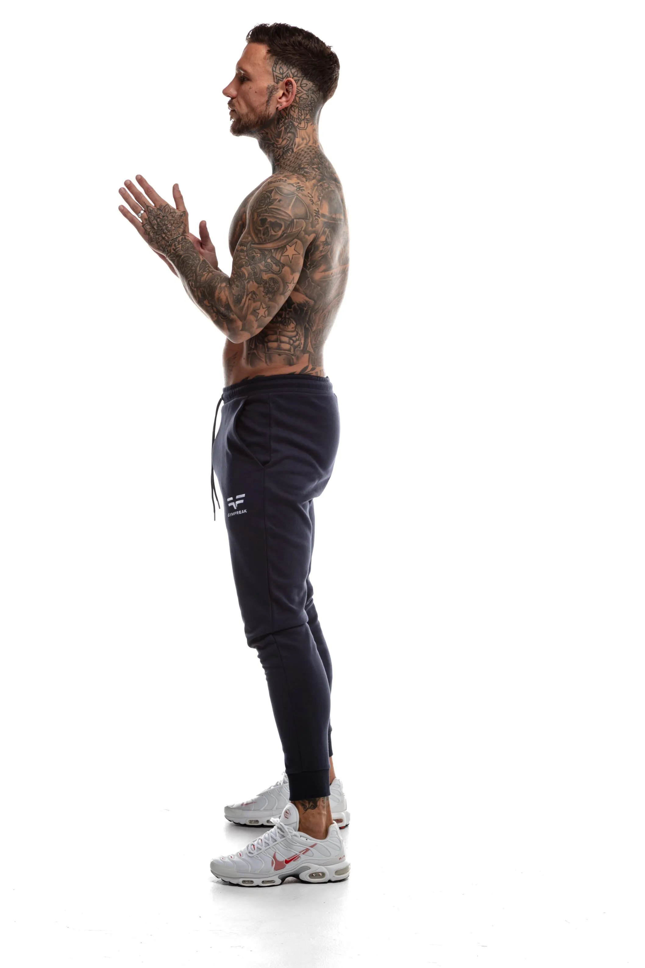 GymFreak Mens Power Joggers - Navy Blue