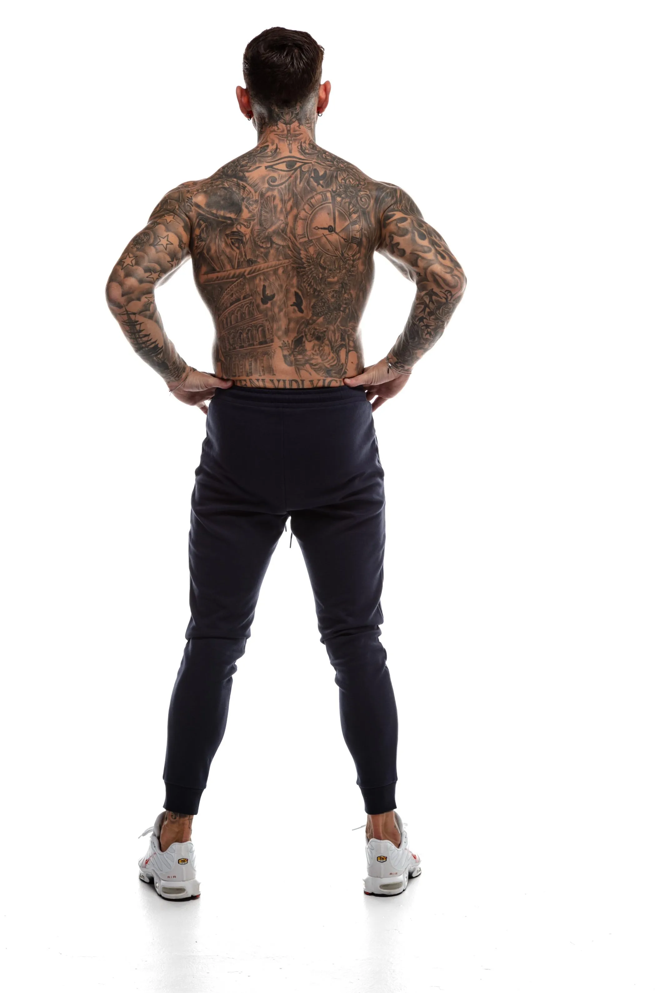 GymFreak Mens Power Joggers - Navy Blue