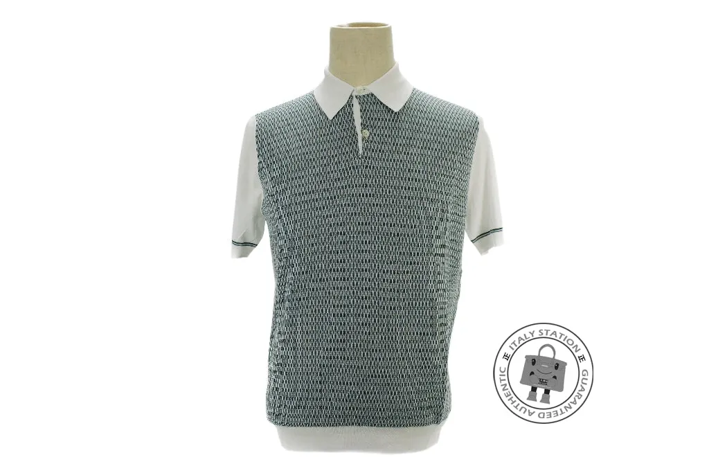 Hermes 437370HA Polo Manches Courtes Emeraude / 47 Cotton M Polo Shirts