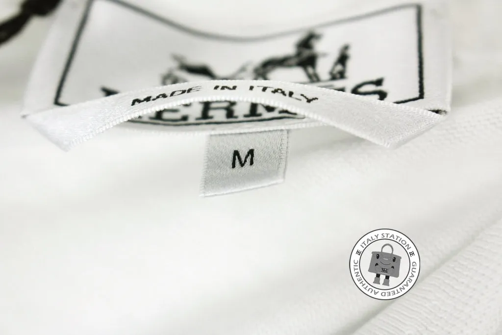 Hermes 437370HA Polo Manches Courtes Emeraude / 47 Cotton M Polo Shirts