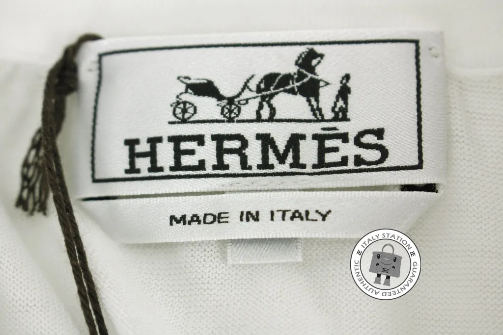 Hermes 437370HA Polo Manches Courtes Emeraude / 47 Cotton M Polo Shirts