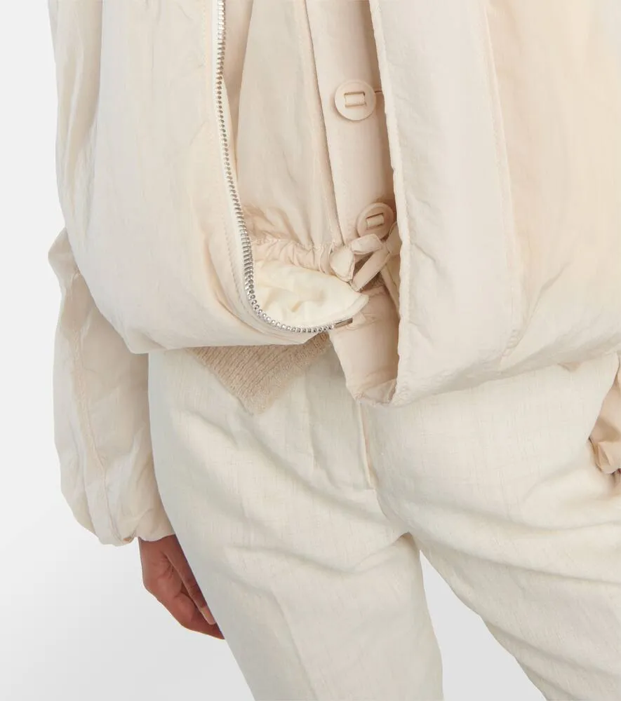 Jacquemus Le Bomber Bahia cropped bomber jacket