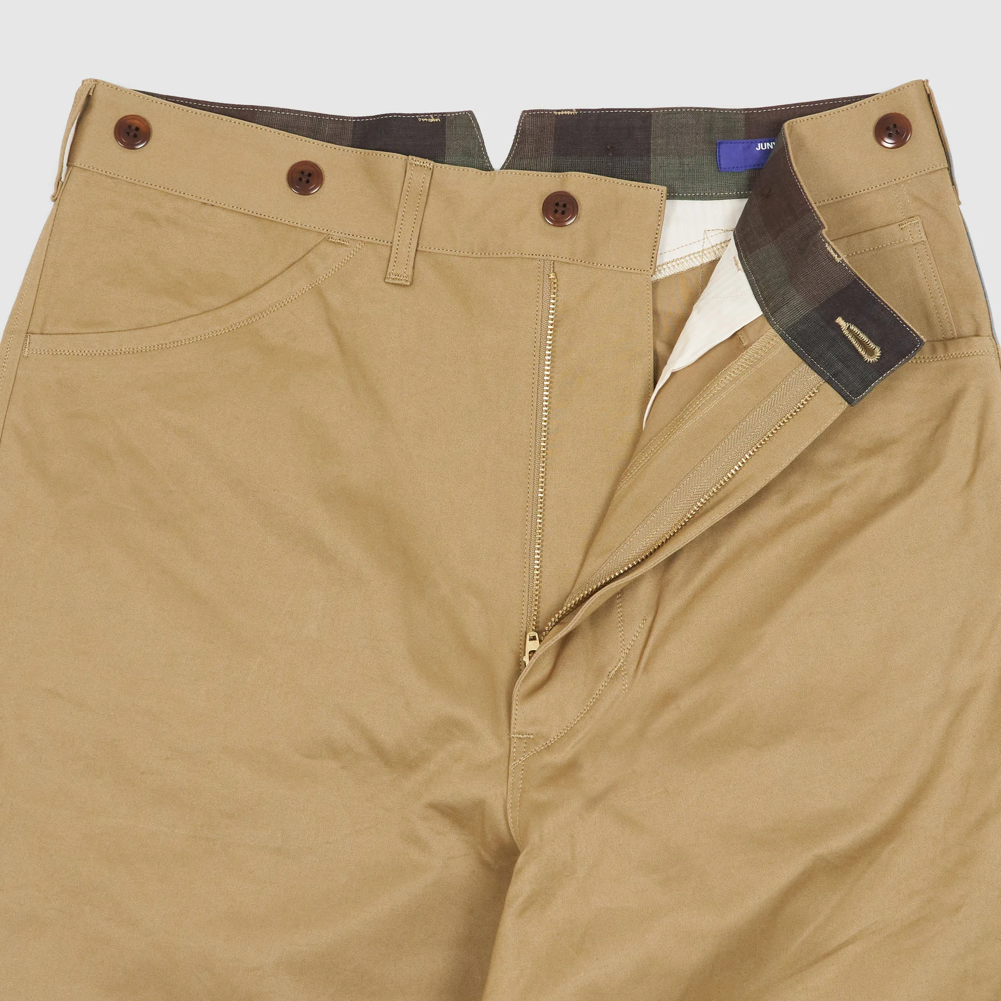 Junya Watanabe Man Cinch Back Loose Fitting Work Chino