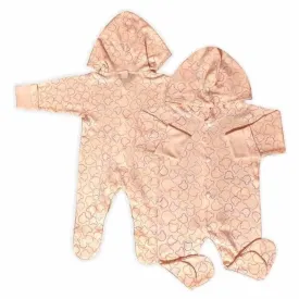 KIDS & BEBS® New Born Baby Romper baby suits for baby boy and baby girls ( peach , 0 - 3 months )