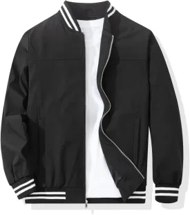 Men's Bomber Jacket Casual Stylish Lightweight Windbreaker Spring Fall Autumn Fashion Jackets