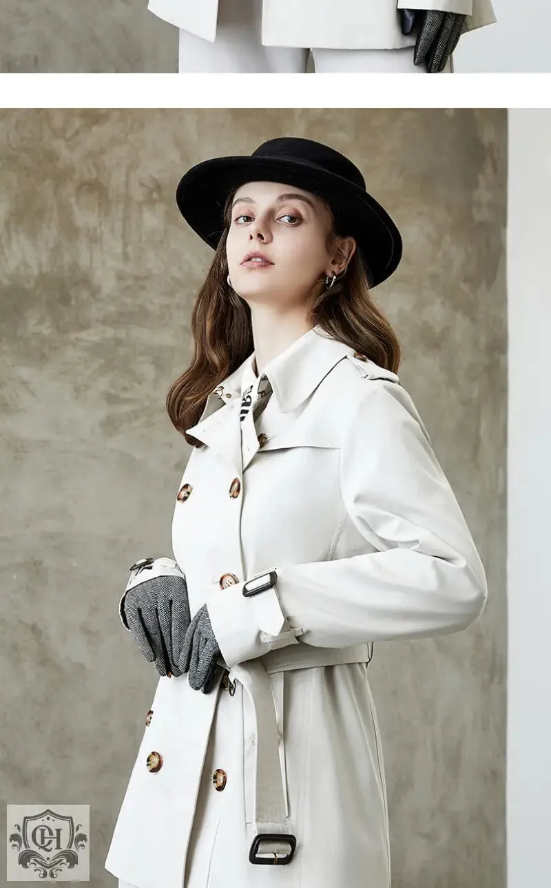 Mid Length Cotton Trench Coat