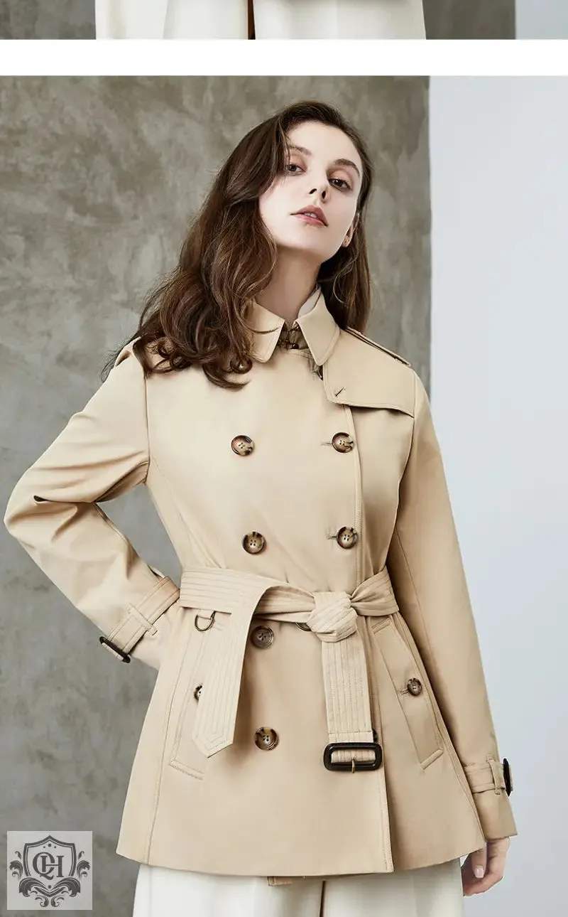 Mid Length Cotton Trench Coat